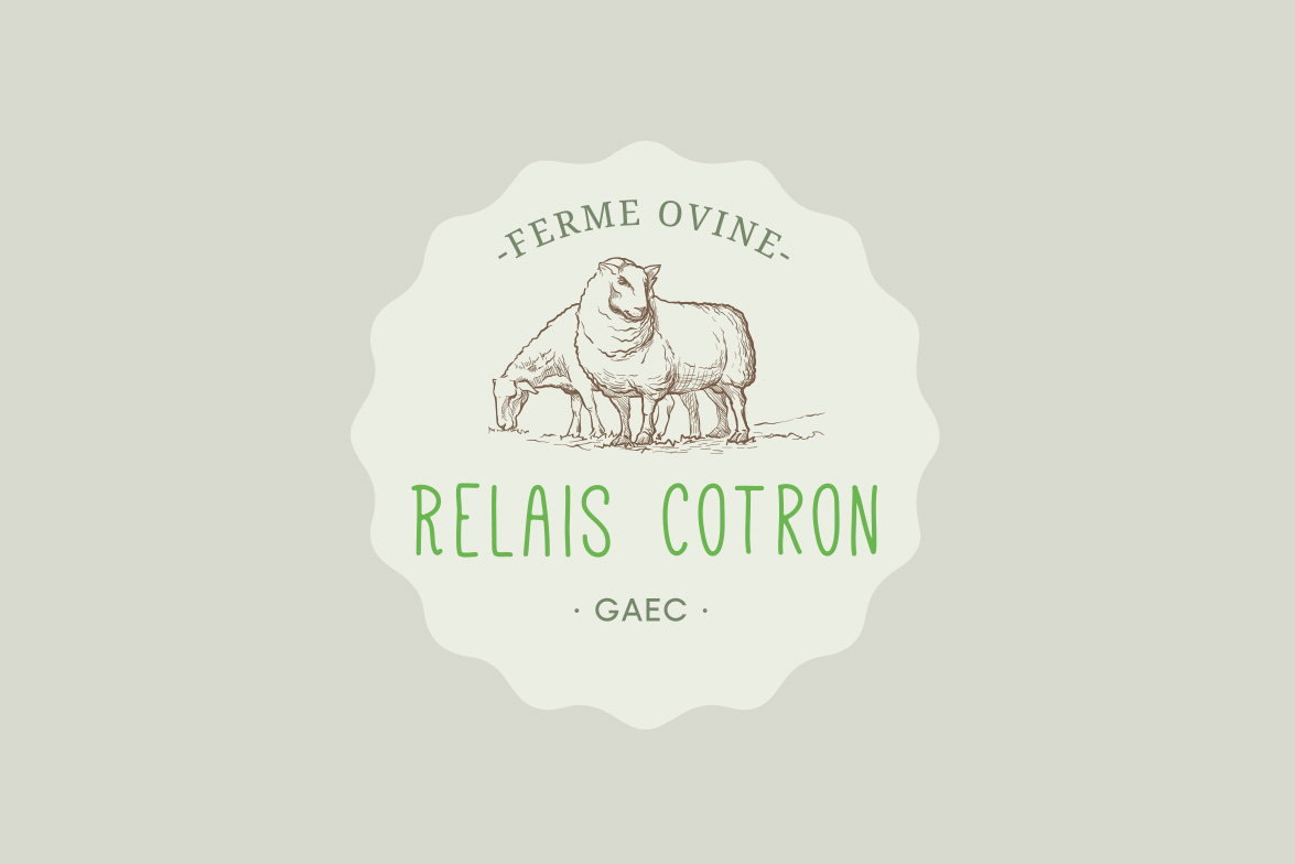 Logo pour l’élevage de mouton Relais Cotron situé dans l’Indre (36)